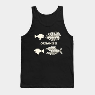 Organize Fish (White) Tank Top